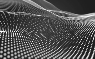 Çokgen alanı düşük Poli koyu arka plan, 3d render