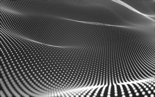 Çokgen alanı düşük Poli koyu arka plan, 3d render