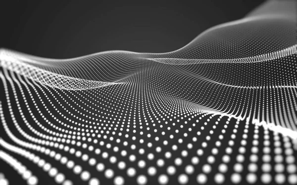 Çokgen alanı düşük Poli koyu arka plan, 3d render