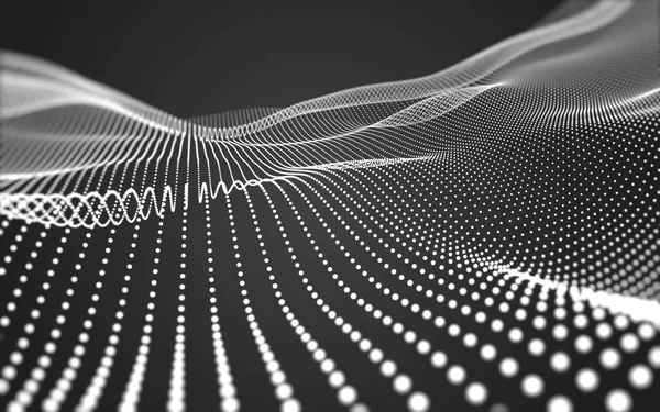 Çokgen alanı düşük Poli koyu arka plan, 3d render