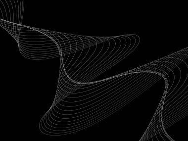 Bir parlayan ile koyu arka plan soyut dalgalar