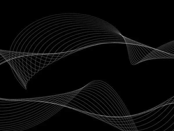 Bir parlayan ile koyu arka plan soyut dalgalar