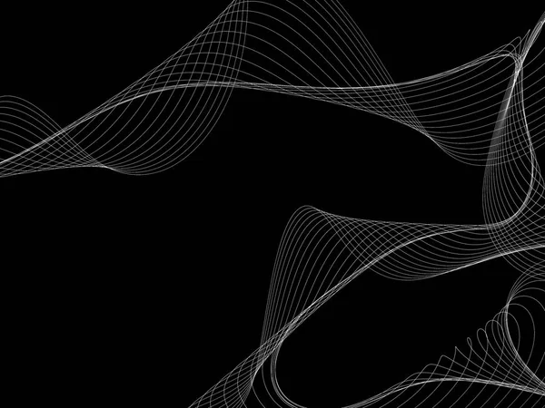 Bir parlayan ile koyu arka plan soyut dalgalar