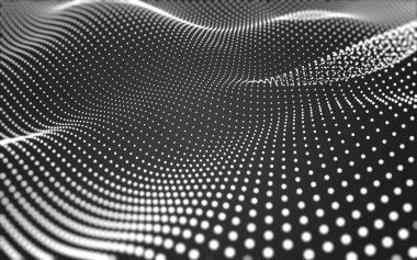 Çokgen alanı düşük Poli koyu arka plan, 3d render