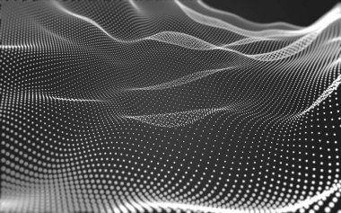 Çokgen alanı düşük Poli koyu arka plan, 3d render