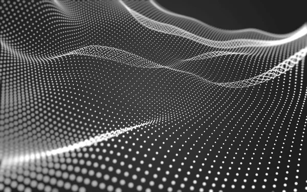 Çokgen alanı düşük Poli koyu arka plan, 3d render