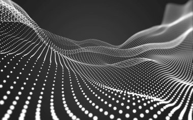 Çokgen alanı düşük Poli koyu arka plan, 3d render