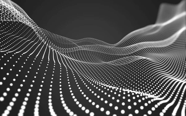 Çokgen alanı düşük Poli koyu arka plan, 3d render