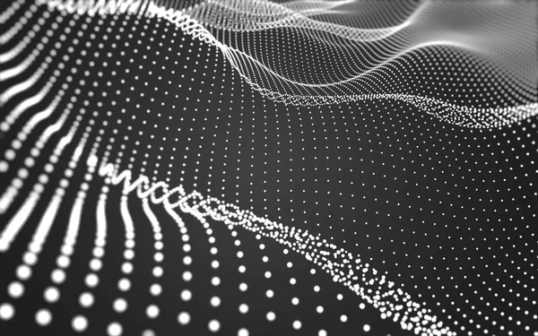 Çokgen alanı düşük Poli koyu arka plan, 3d render