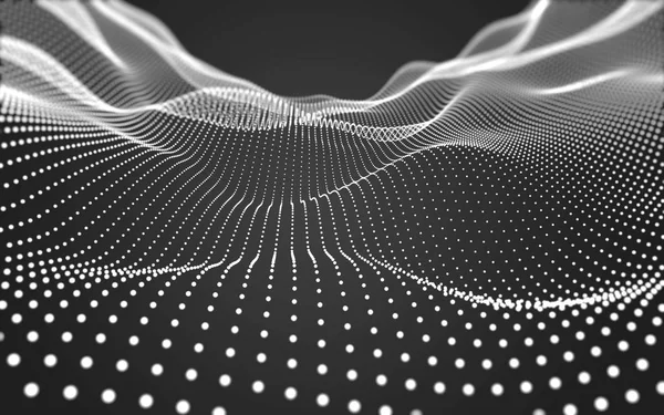 Çokgen alanı düşük Poli koyu arka plan, 3d render