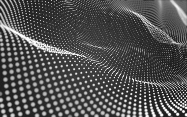 Çokgen alanı düşük Poli koyu arka plan, 3d render