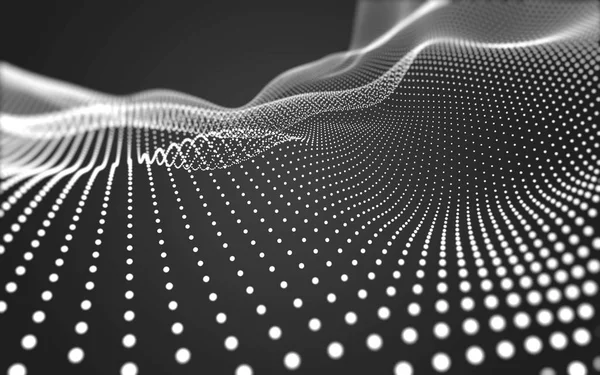 Çokgen alanı düşük Poli koyu arka plan, 3d render