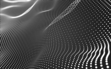 Çokgen alanı düşük Poli koyu arka plan, 3d render