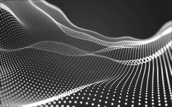 Çokgen alanı düşük Poli koyu arka plan, 3d render