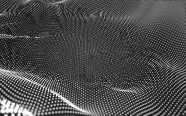 Çokgen alanı düşük Poli koyu arka plan, 3d render