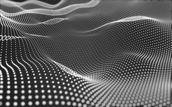 Çokgen alanı düşük Poli koyu arka plan, 3d render