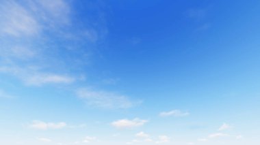 Bulutlu gökyüzü mavi arka plan, 3d çizim