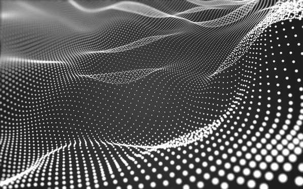 Çokgen alanı düşük Poli koyu arka plan, 3d render