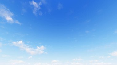 Bulutlu gökyüzü mavi arka plan, 3d çizim