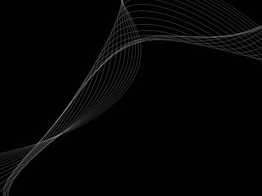 Bir parlayan ile koyu arka plan soyut dalgalar