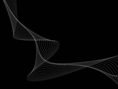 Bir parlayan ile koyu arka plan soyut dalgalar