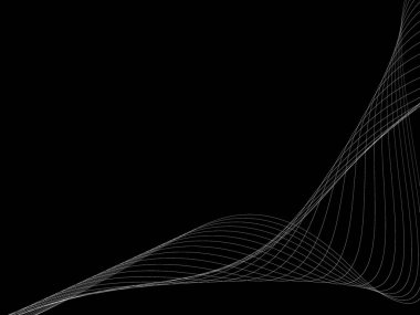 Bir parlayan ile koyu arka plan soyut dalgalar