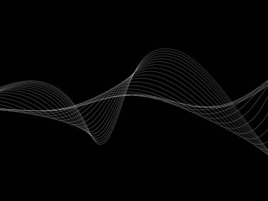 Bir parlayan ile koyu arka plan soyut dalgalar