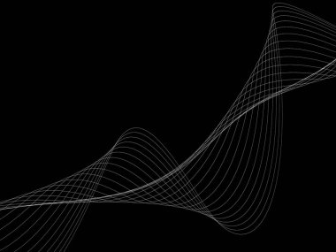 Bir parlayan ile koyu arka plan soyut dalgalar