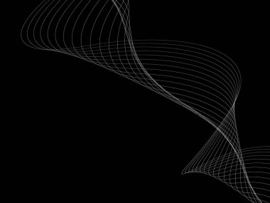 Bir parlayan ile koyu arka plan soyut dalgalar