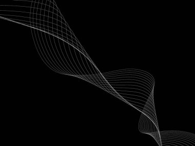 Bir parlayan ile koyu arka plan soyut dalgalar