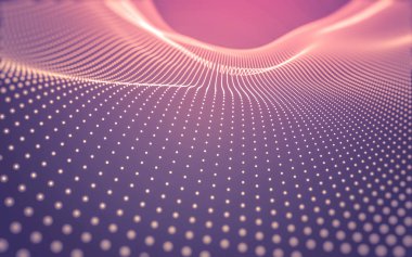 Çokgen alanı düşük Poli koyu arka plan, 3d render