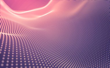 Çokgen alanı düşük Poli koyu arka plan, 3d render