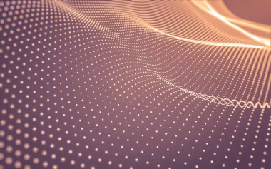 Çokgen alanı düşük Poli koyu arka plan, 3d render