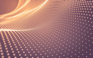 Çokgen alanı düşük Poli koyu arka plan, 3d render