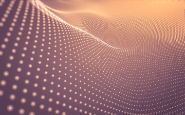 Çokgen alanı düşük Poli koyu arka plan, 3d render