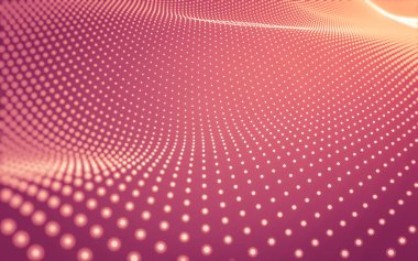 Çokgen alanı düşük Poli koyu arka plan, 3d render