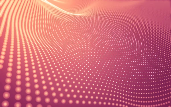 Çokgen alanı düşük Poli koyu arka plan, 3d render