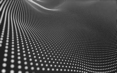 Çokgen alanı düşük Poli koyu arka plan, 3d render