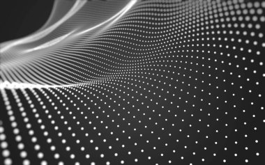 Çokgen alanı düşük Poli koyu arka plan, 3d render