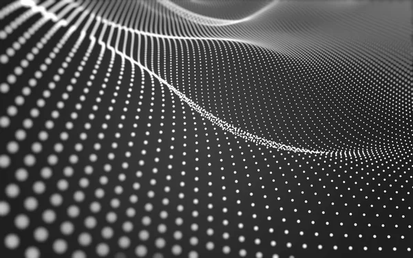 Çokgen alanı düşük Poli koyu arka plan, 3d render