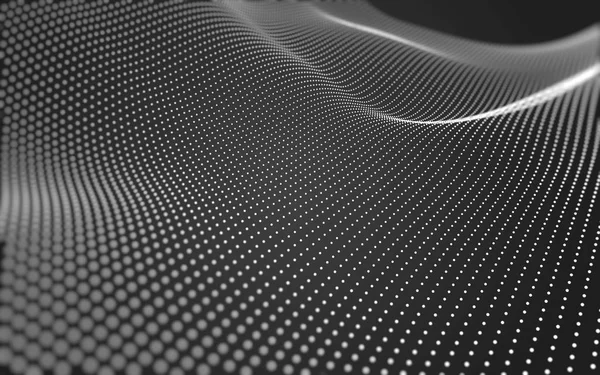 Çokgen alanı düşük Poli koyu arka plan, 3d render