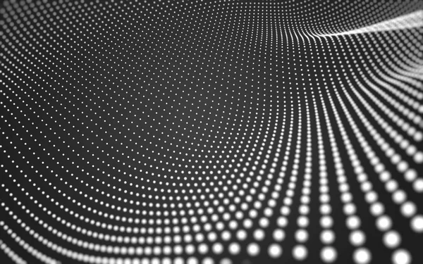 Çokgen alanı düşük Poli koyu arka plan, 3d render