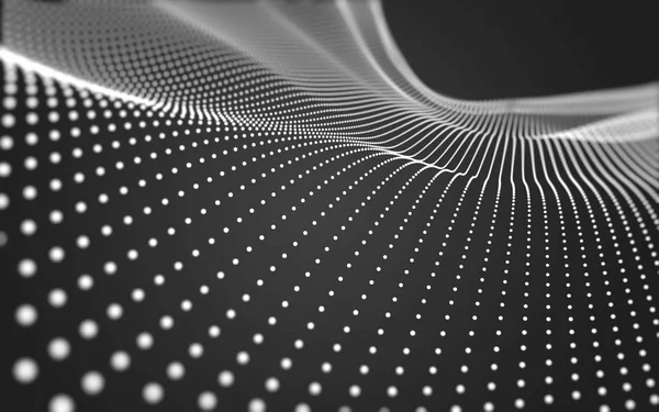 Çokgen alanı düşük Poli koyu arka plan, 3d render