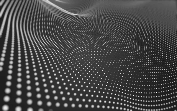 Çokgen alanı düşük Poli koyu arka plan, 3d render