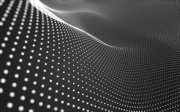 Çokgen alanı düşük Poli koyu arka plan, 3d render