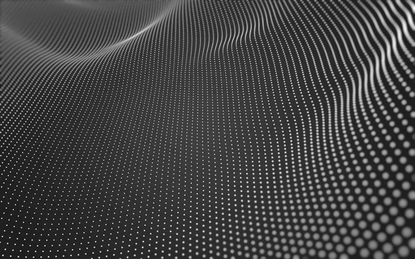 Çokgen alanı düşük Poli koyu arka plan, 3d render