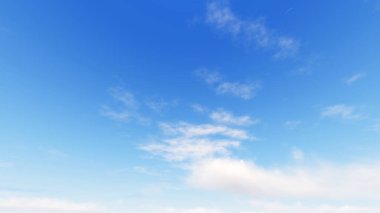 Bulutlu gökyüzü mavi arka plan, 3d çizim