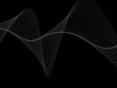 Bir parlayan ile koyu arka plan soyut dalgalar