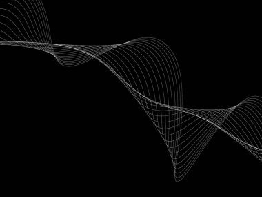 Bir parlayan ile koyu arka plan soyut dalgalar