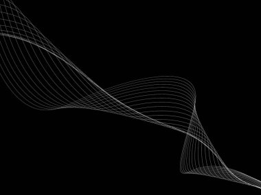 Bir parlayan ile koyu arka plan soyut dalgalar